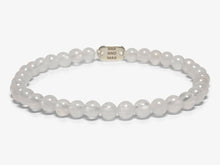 Load image into Gallery viewer, The White JADE Bead Bracelet | Stretch | 4mm Beads

