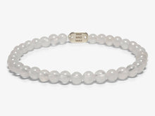 Load image into Gallery viewer, The White JADE Bead Bracelet | Stretch | 4mm Beads