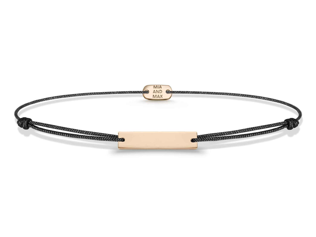 The Bar Friendship Bracelet 18k Rose Gold plated from MiaMax