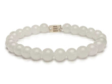 Load image into Gallery viewer, The White Jade Stone Bead Bracelet | 6mm Beads