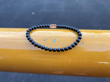 Load image into Gallery viewer, The ONYX Bead Stretch Bracelet | Elegant Matte Black | 4mm Beads
