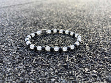 Load image into Gallery viewer, The CHESS Stretch Bracelet | Onyx & Jade Beads