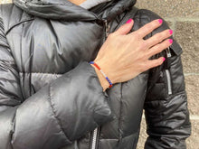 Load image into Gallery viewer, The 'Red White and Blue' Stone-Bead Bracelet | 4mm Beads