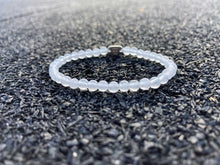 Load image into Gallery viewer, The White JADE Bead Bracelet | Stretch | 4mm Beads
