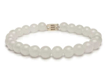 Load image into Gallery viewer, The White Jade Stone Bead Bracelet | 6mm Beads
