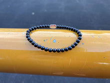 Load image into Gallery viewer, The ONYX Bead Stretch Bracelet | Elegant Matte Black | 4mm Beads
