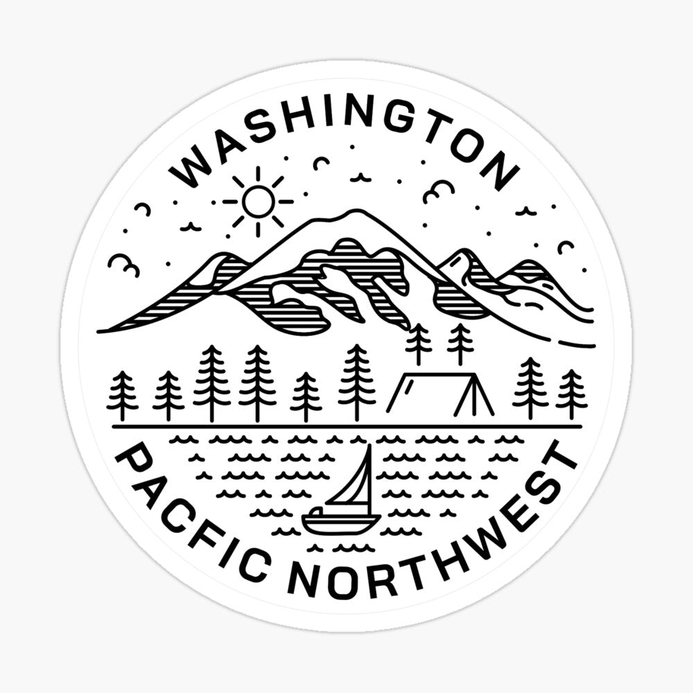 Washington State | Pacific Northwest | Vinyl Sticker | Limited Edition